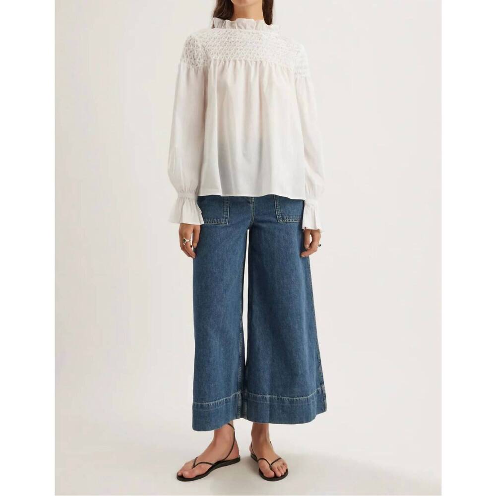 NEW MERLETTE majorelle top in white